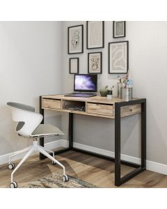 HANAH HOME Radni sto Ogene, braon/crna