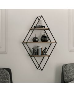 HANAH HOME Zidna polica Prizma, braon - 854KLN1710