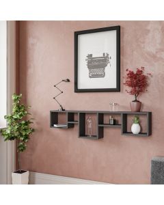 HANAH HOME Zidna polica Amanos, antracit - 854KLN1725