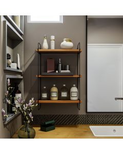 HANAH HOME Zidna polica Pulalis, braon