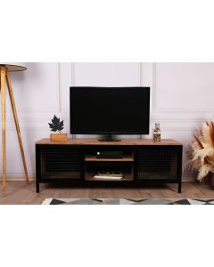 HANAH HOME TV komoda Zeno, crna/braon - 854KLN3015