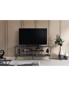 HANAH HOME TV komoda Eze, antracit - 854KLN3043