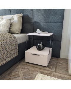 HANAH HOME Noćni stočić Tekoba, bela - 854KLN4324