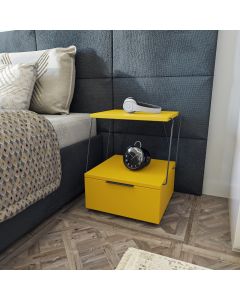 HANAH HOME Noćni stočić Tekoba, žuta - 854KLN4325