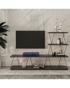 HANAH HOME TV polica Ilgaz, antracit