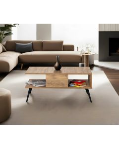 HANAH HOME Klub sto Bukle, braon - 854KLN4716