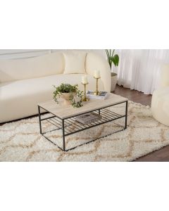 HANAH HOME Klub sto Asude, crna/krem