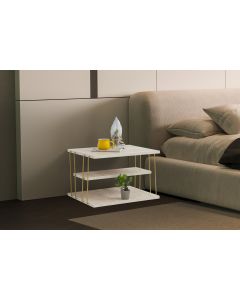 HANAH HOME Polica Lifon, zlatna/bež