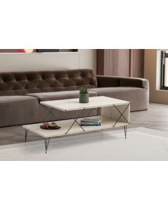 HANAH HOME Klub sto Loire, crna/krem