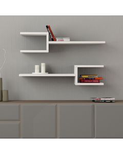 HANAH HOME Zidna polica Fork, bela - 855DTE1662