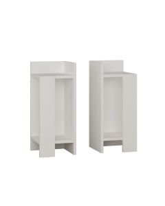 HANAH HOME Set dva noćna stočića Elos, bela - 174408