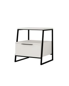 HANAH HOME Noćni ormarić Pal, bela - 855DTE3514