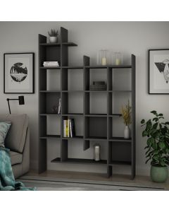 HANAH HOME Polica za knjige Manco, antracit - 855DTE3694
