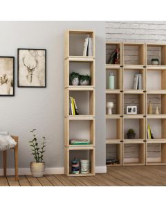 HANAH HOME Polica za knjige Multi, svetlobraon - 855DTE3713