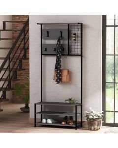 HANAH HOME Cipelarnik sa čivilukom Nomad Portmanto, antacit