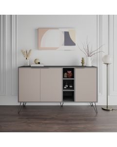 HANAH HOME Komoda Clara Console, antracit/krem - 855DTE4211