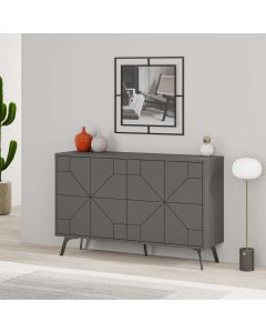 HANAH HOME Komoda Dune, antracit