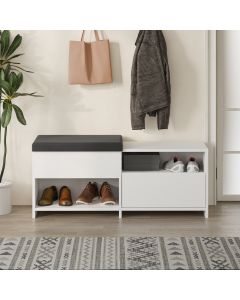 HANAH HOME Cipelarnik Filux Bench, bela