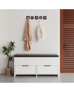 HANAH HOME Cipelarnik Cove Bench, bela