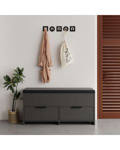 HANAH HOME Cipelarnik Cove Bench, antracit