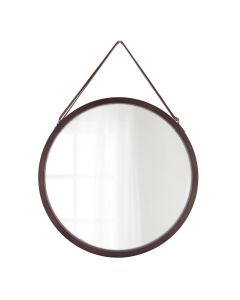 TENDANCE Okruglo ogledalo 38cm, braon - 8560160