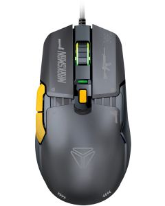 YENKEE YMS 3600BK, MARKSMAN, modular wired gaming mis, USB, 6 tas. - 8590669344284