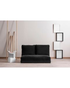 ATELIER DEL SOFA Dvosed na razvlačenje Taida, crna