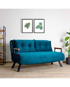 ATELIER DEL SOFA Dvosed Sando, petrolej