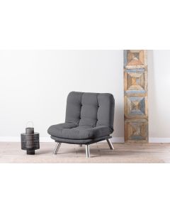 ATELIER DEL SOFA Fotelja Misa Solo, siva
