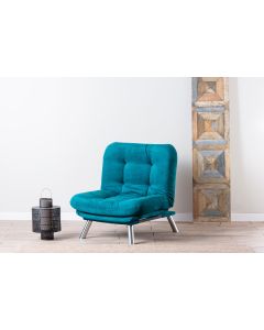 ATELIER DEL SOFA Fotelja Misa Solo, petrolej