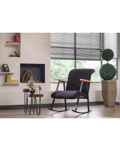 ATELIER DEL SOFA Fotelja na ljuljanje Yoka, crna - 859FTN1701