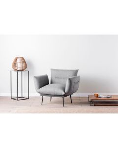 ATELIER DEL SOFA Fotelja Jax Solo, siva - 859FTN1718