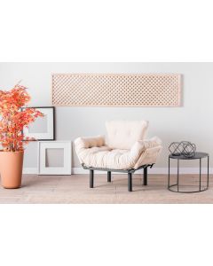 ATELIER DEL SOFA Fotelja Nitta single, krem - 859FTN1731