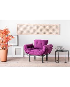 ATELIER DEL SOFA Fotelja Nitta Single, ljubičasta