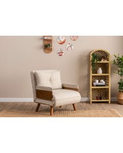 ATELIER DEL SOFA Fotelja na razvlačenje Cosmo Single, krem
