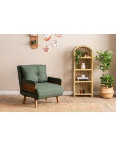 ATELIER DEL SOFA Fotelja na razvlačenje Cosmo Single, zelena