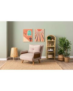 ATELIER DEL SOFA Fotelja na razvlačenje Cosmo Single, krem