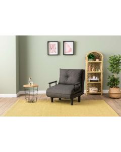 ATELIER DEL SOFA Fotelja na razvlačenje Sento Single, tamno siva
