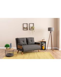 ATELIER DEL SOFA Dvosed Cosmo, tamno siva