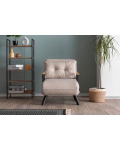 ATELIER DEL SOFA Fotelja na razvlačenje Sando v2 single, krem - 859FTN2821