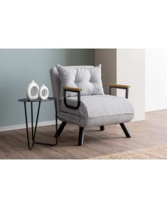 ATELIER DEL SOFA Fotelja na razvlačenje Sando single, siva - 859FTN2835
