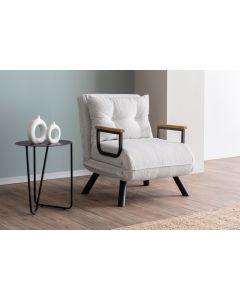 ATELIER DEL SOFA Fotelja na razvlačenje Sando single, bela - 859FTN2836