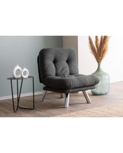 ATELIER DEL SOFA Fotelja Misa Small Solo, tamno siva