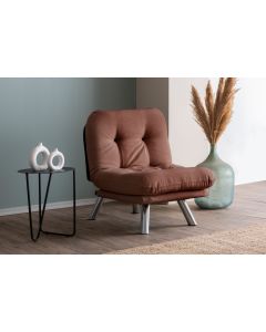 ATELIER DEL SOFA Fotelja Misa Small Solo, svetlo braon