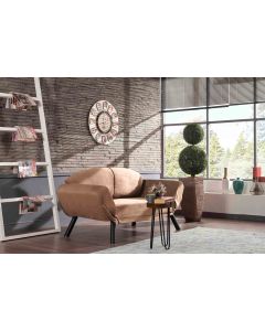 ATELIER DEL SOFA Dvosed Genzo, svetlo braon