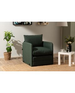 ATELIER DEL SOFA Fotelja na razvlačenje Saga Single, zelena