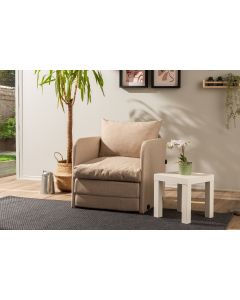 ATELIER DEL SOFA Fotelja na razvlačenje Saga Single, bež