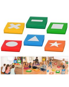 Edukativne Strunjače set od 6 komada Iron Sport - male edukativne strunjače 50x50cm sa 6 motiva - EDSTR01