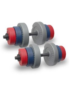 Iron Sport set 28kg / diskovi - tegovi 12 kom. i 2 šipke - T28KS20
