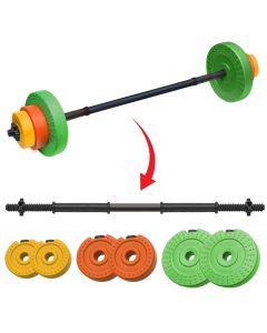 Iron Sport set tegova za fitnes i aerobik 14kg + šipka (ukupno 18 kg) - KOMTE05